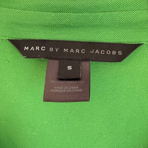 Marc by Marc Jacobs Button Blouse, Kelly Green, Size Small - Picture 2 of 6